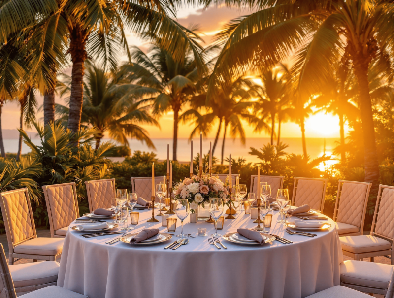 Rent a luxury villa in Saint Barts for a micro wedding with sea view, private chef and floral designer included